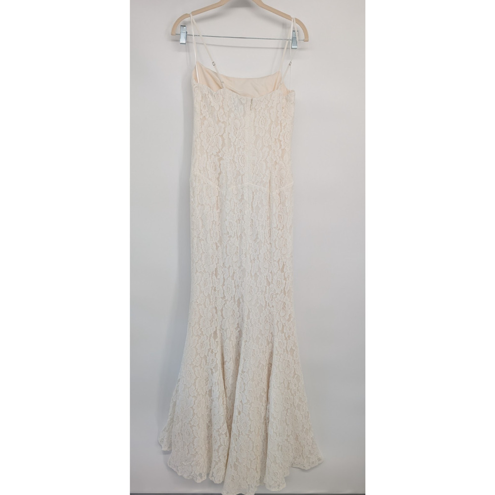 NWT Reformation Fae Lace Maxi Dress Wedding Gown Size 4 Ivory #9G603 - Picture 6 of 14